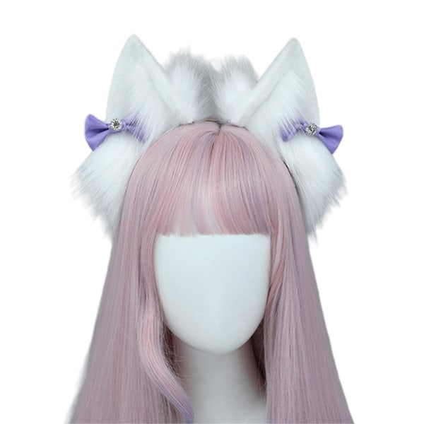 Cosplay Kissankorvat Panta Yksivärinen Hiuspanta Söpö Joulu Juhla Hiuskoriste