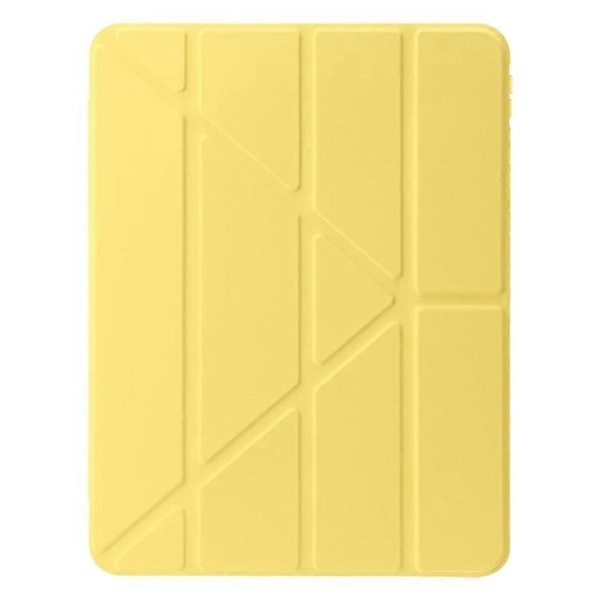 Yhteensopiva iPad Air 11 (2024) Kotelo PU Nahka Origami Jalusta Läpinäkyvä Tablettisuojus Yellow