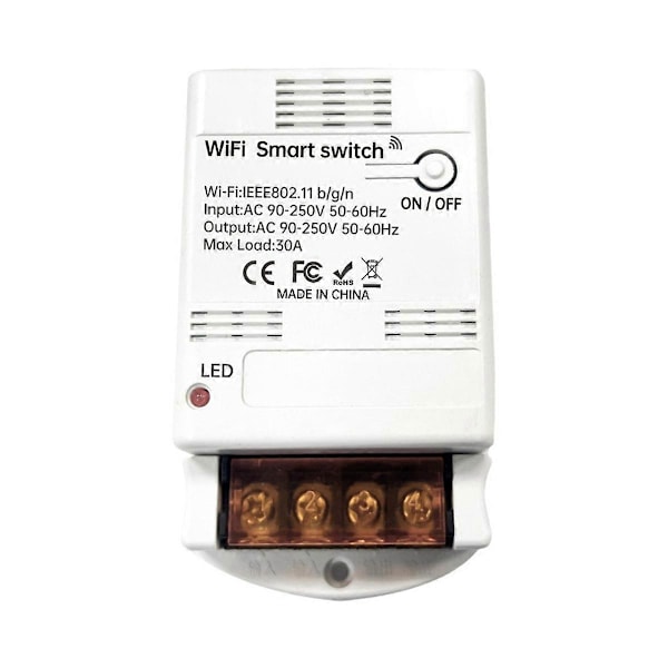 WiFi Älykäs Kytkin 30A Relemoduuli Älykkäät Kytkinohjaimet