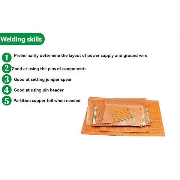 30 st Prototyp PCB Universalkort 7x9cm Enkelsidig Kretskort DIY Elektronik Kit
