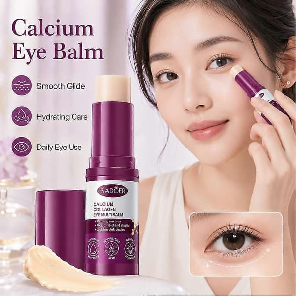 SADOER Calcium Collagen Eye Balm - Opstrammende & Mørke Rande Multi Stick