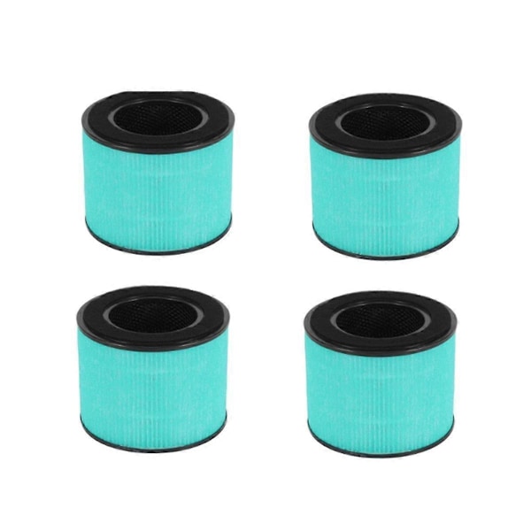 4 stk. erstatnings HEPA-filter for PARTU BS-08, 3-i-1 filtersystem inkluderer -filter, ekte HEPA-filter