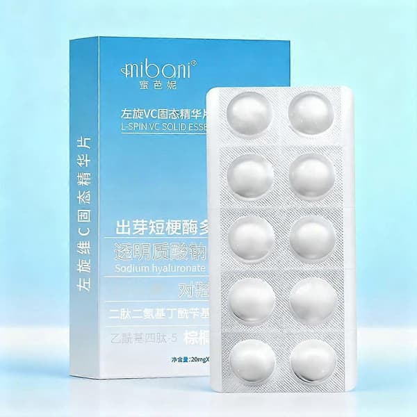 VC Solid Essence Tablets 10 st L Spin Vitamin C Ljusgörande Anti-Aging Hudvårdstillskott