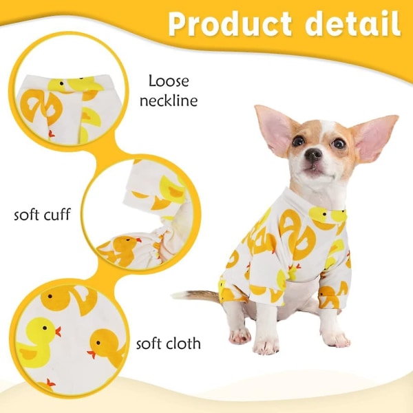 Chihuahua Pyjamas, Hundepyjamas for Små Hunder Jente Gutt, Myke Kjæledyr Onesies, Liten Hund Klesantrekk shape1 XXL