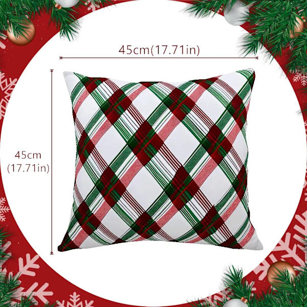 45cm Merry Christmas Putetrekk Putevar Fløyel Jul Kasteputetrekk For Hjemmetema Ornament Nyttår Juledekor 21