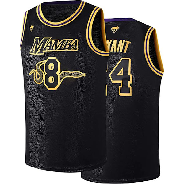 Ungdom No. 24 Tröja Pojkar Basket Tröja Party Outfit Svart Hip Hop Sweatshirt NO.8 M