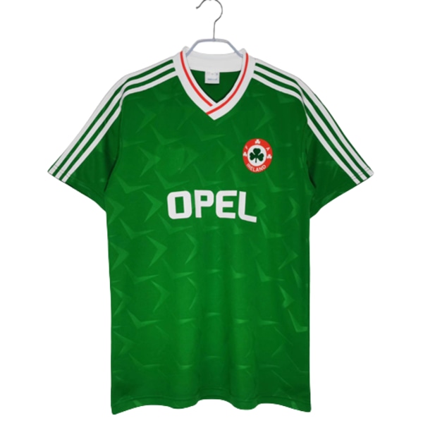 1990/92 Irland träningsdräkt i hemmet jersey kortärmad tröja T-shirt Cantona NO.7 M