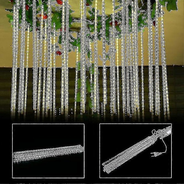 30cm Meteorisuihku Sade 8 Putki Led Valot Ulkona Joulukoristevalaisin