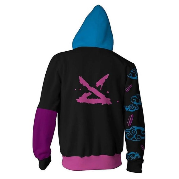 Unisex Anime 3D-tryckt Tröja med Huva Streetwear Cosplay Kostym Legends League Jacka med Huva för Män Kvinnor S