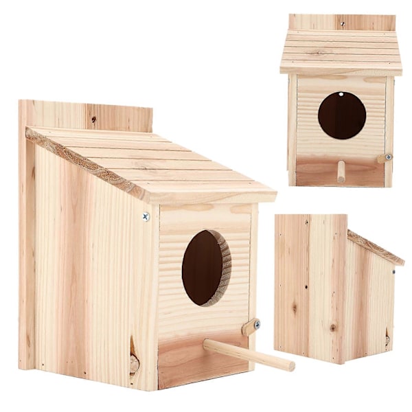Träfågelholk DIY, Säker och Naturlig Utomhusruvlåda