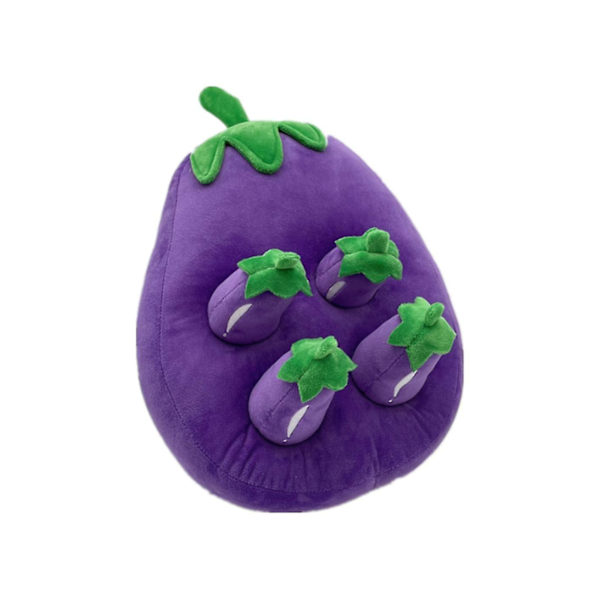 Pehmolelu 1 kpl Hedelmä Vihannes Pehmeä pehmolelu lapsille eggplant 1 28cm