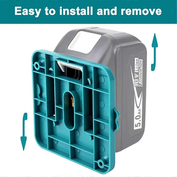 10-pak Batteriopbevaringsstativ til Makita 14.4V 18V Li-Ion Batteriværktøj