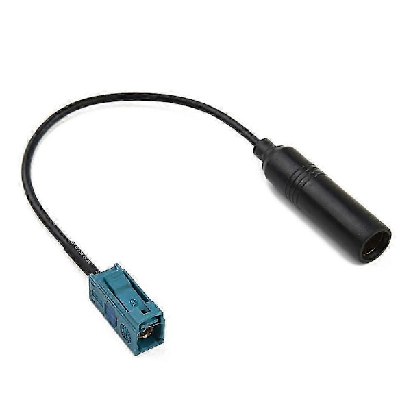 2 STK Bil Stereo FM AM Radio Antenne Adapter Kabel Z Hun Til Din Hun Z Han Til DIN Han DAB Radio Tuner Eftermontering