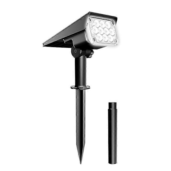 Pakke med 1 solcellelamper til udendørs brug, 10 LED solcellelamper til udendørs brug, farve RGB solcelle spotlight udendørs, solcellelamper vandtætte IP65 til stier, have, gård