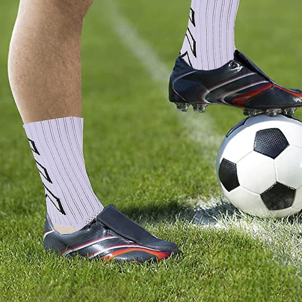 Kulutusta kestävät Urheilusukat Liukumattomat Mid-tube sukat Paksutetut jalkapallosukat Sho white