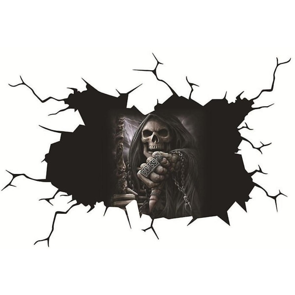 Vindusdekorasjoner Personlig Halloween Design For Hjemmebil Eksteriørdekorasjon Red Riding Hood Skull 40X30CM