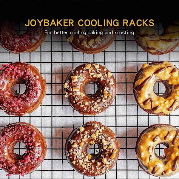 2-pakning Kjølerister for Baking, 40x25 cm Karbonståltråd Kjølerist Passer Halv Stekebrett Kjøling