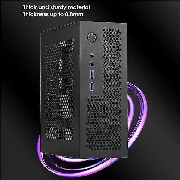 A09 HTPC Datorchassi Mini ITX Gaming PC Chassi Desktop Chassi USB3.0 Datorfodral Hemdator