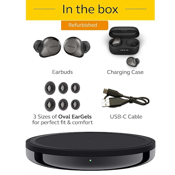 Bluetooth Løpeøretelefoner Elite 85t True Wireless Bluetooth Ørepropper Støyreduserende Ørepropper Innebygd Alexa