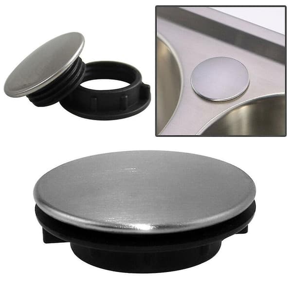 26~40 mm täckplugg för diskbänkshål i stål