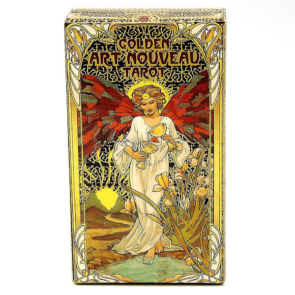 Tarot orakel kort mystisk spådom serier Tarot tjej kortspel brädspel engelsk poker Golden art nouveau