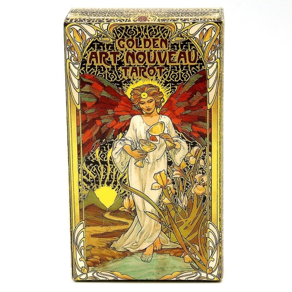 Tarot orakelkort mystiska spådomsserier Tarot flicka kortspel brädspel Engelsk poker Golden art nouveau