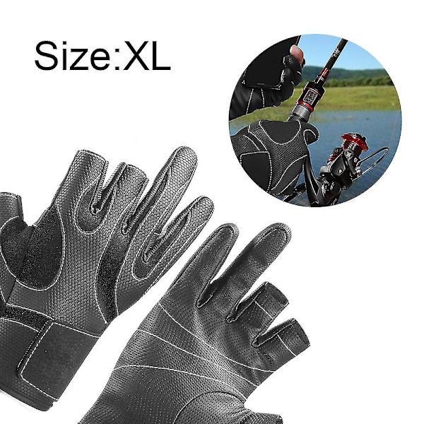 Fiskehandsker - Koldt Vintervejr Herre- og Damefiske S-xl Black L