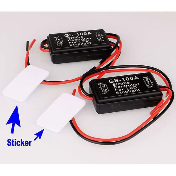 2 st LED Flash Strobe Controller Bromsljus Blinkers Bromsljus Strobe Modul För Motorcyklar Bilar Lastbilar (Endast För LED)