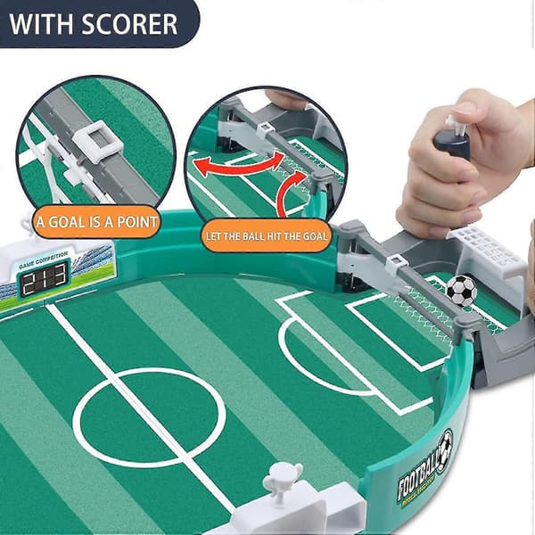 Bordfodbold Spil Bræt Match Kit Til Børn Voksne, Bordspil Legetøjsgave With 2 balls M