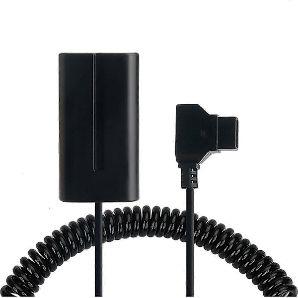Spiral D-Tap til L-Series F550 Batteri Dummy Kabel for / Shinobi Small Hd/ Kameramonitor