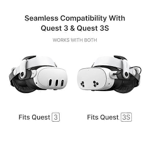 BOBOVR M3 Pro Kompatibel Med Meta Quest 3S / 3 VR Headset Hovedrem 5200mAh Batteripakke Hovedbøjle