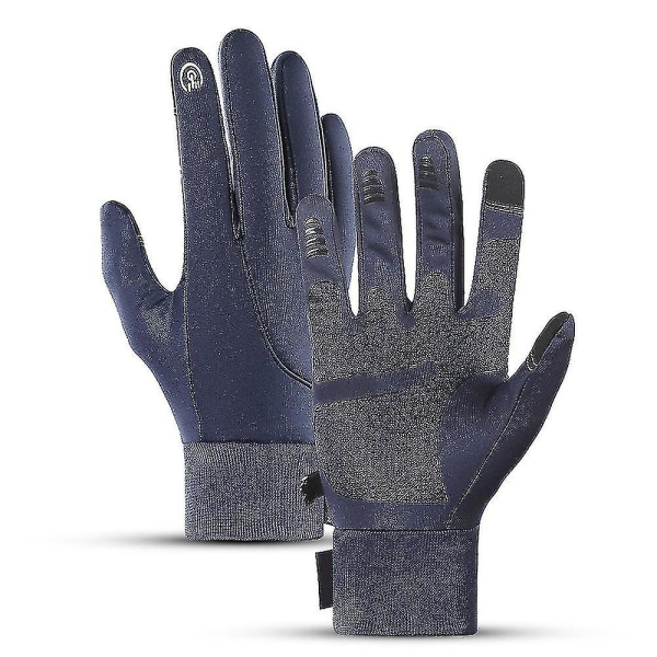 Vanntett for menn og kvinner, varme vinterhansker med sensitive fingertupper S-l S
