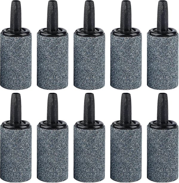 Akvarium Luftsten 1 Tum, Luftsten Syresten Bubbel Diffuser för Nano Luftpumpar Små Hinkar och Akvarier, 10-pack
