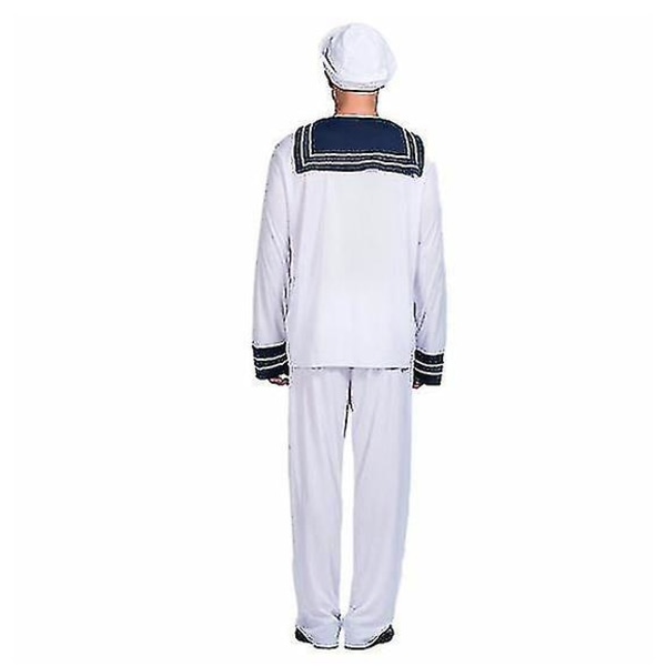 Herre Sømand Besætning Styrmand Kaptajn Middelalderfest Kostume Mand Voksen Mandligt Tøj Outfit Halloween Kostumer Festlige Kostumer 165-175cm