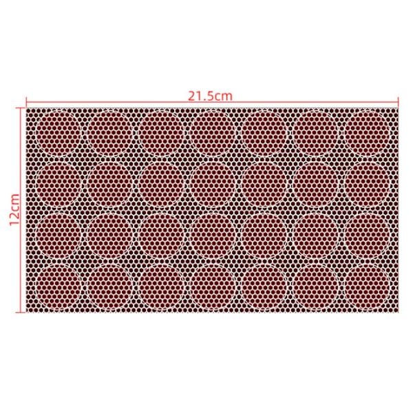 Tulitikkuaskin raapaisupaperi, itseliimautuva hunajakennokuvio, 1 tuuman ympyrä, 28 kpl (2,7 cm ympyrä)