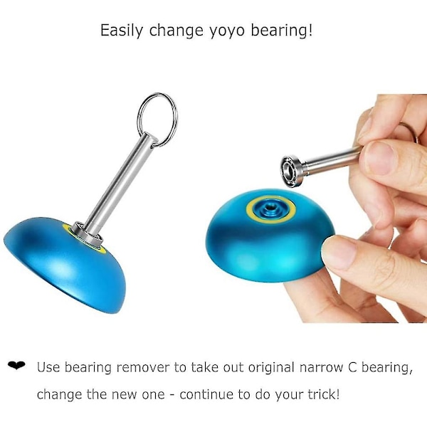 Komplett Yoyo-lagersett 10 kuler Unresponsive Yoyo-lager + yoyo-lager + lagerfjerner + 6yoy
