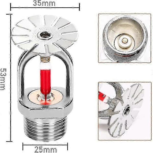 5 kpl Sprinkleri 3/4 tuuman riippuva malli 155 Alas 68 Sprinkleri 3/4\" Npt Kotirakentamiseen