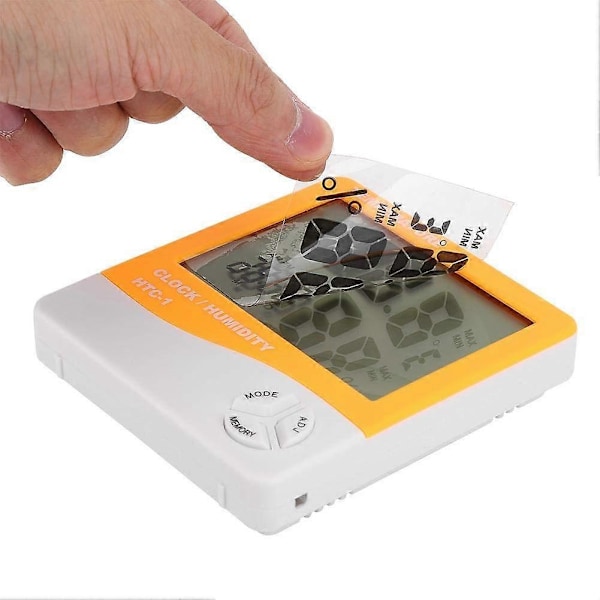 Inomhustermometer med hygrometer och digital LCD-display för hem, kontor, växthus, inomhusträdgård