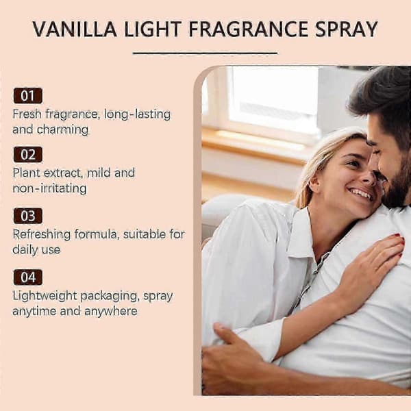 Charming Vanilla Eau De Toilette Spray Långvarig, elegant doft för alla tillfällen