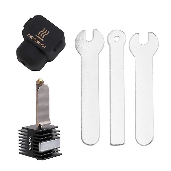 Hotend-sett for A1 Mini Dyse Hot End-montering 0.8MM Herdet Stål Dyse for A1 3D-skriverdel