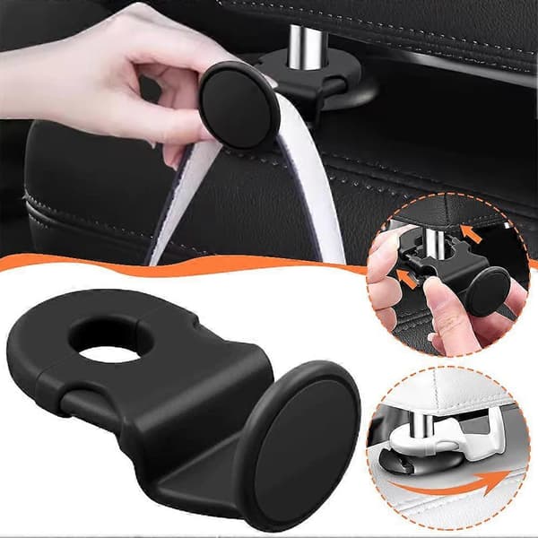 Car Seat Back Headrest Hooks For Storage Organizer Handbag Hanger Holder Hook A