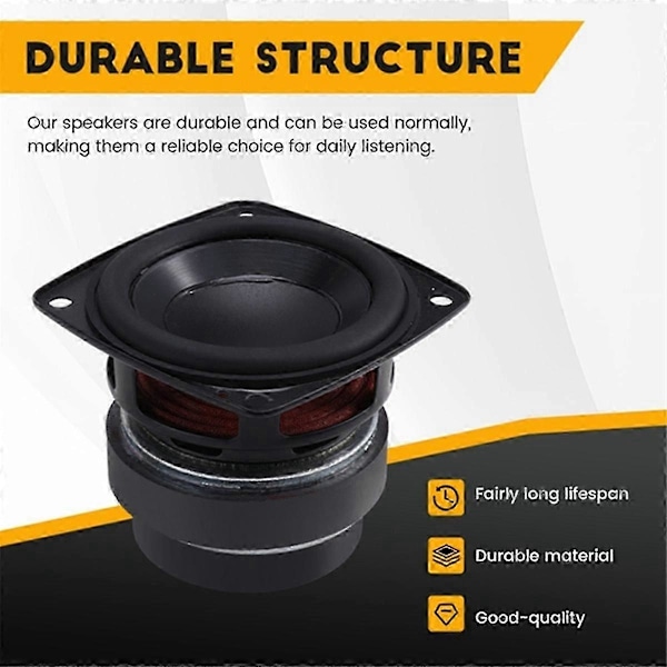 2kpl 2,75 tuuman kannettava täyden alueen kaiutin 4 Ohm 20W HiFi-kaiutin Bluetooth-kaiutin Xtreme 2:lle