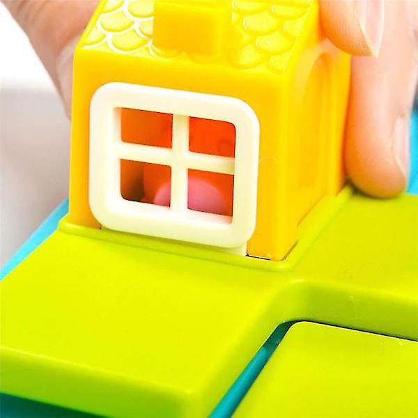 Qian Roliga Smarta Tre Små Grisar 48 Utmaningsspel IQ Träningsleksaker För Barn Presenter|klossar