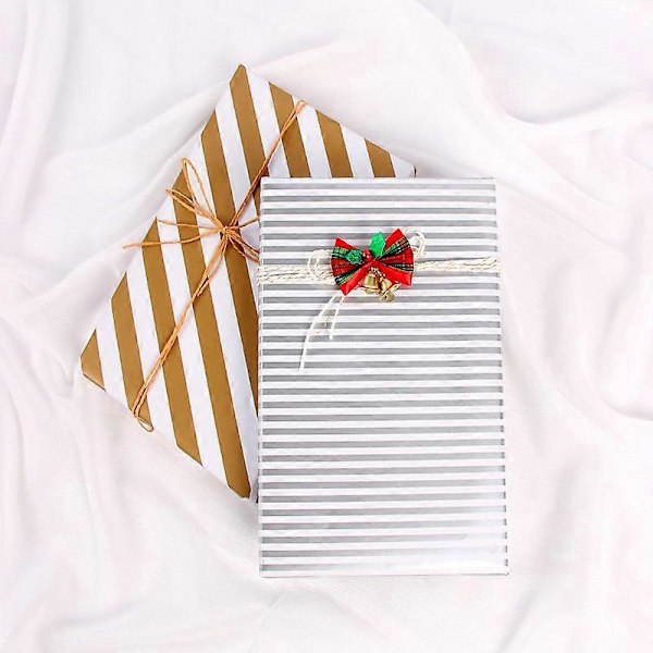 Joululahjapaperi Kuuma leimaus DIY Piste Viiva Kirjan lahjapaperi