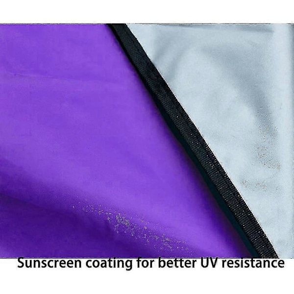 Udendørs Solsejl Trekantet Markise Solbeskyttelse Anti Ultraviolet Have Baldakin Udendørs Restaurant Regntæt Lilla 2 * 2 * 2m