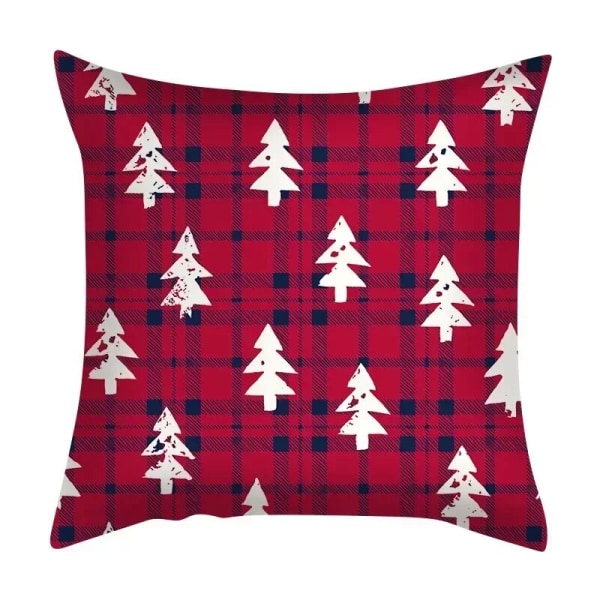 45 cm Glædelig Jul Pudebetræk Pude Case 2023 Juledekoration Boligindretning Nytår Juledekoration 2024 T99-12 45x45CM