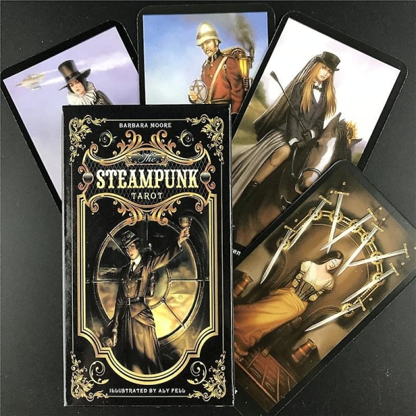 Tarot-kortit steampunk-tarot-pöytäkannen lautapelikortti perhejuhliin korttipelien pelaamiseen 45pcs ts41