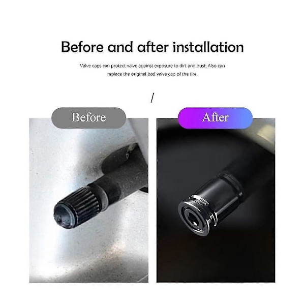 Botao Rengasventtiilin Suojus Auton Pölysuojat Rengasventtiilin Hatut Auton Rengasventtiilin Pölysuojat Venttiilin Suojukset Kumirenkaalla Autoille Moottoripyörille Auton Muotoilun Koriste