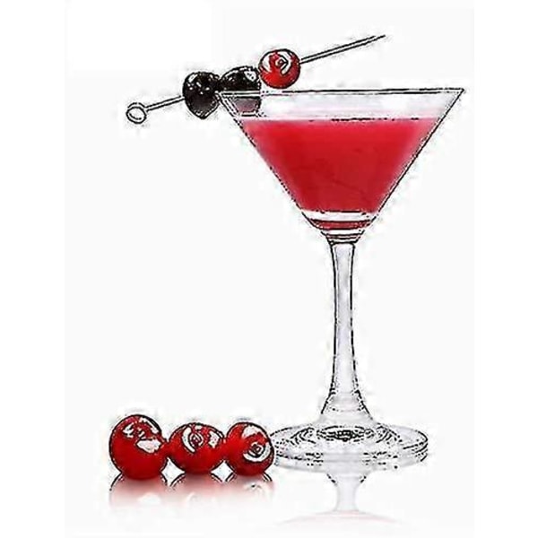 45-pakning Cocktailpinner i rustfritt stål Martini-pinner