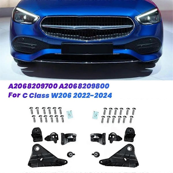1 par Strålkastar Reparationsfäste Kit A2068209700 A2068209800 för - C Klass W206 2022-2024 Strålkastare Fi